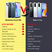 【Światowa premia】 blackview Oscal C80 Smartphone 8GB + 128GB Octa Core Android 12 50MP kamera 5180mAh komórka szybkie ładowanie telefonu telefon 2